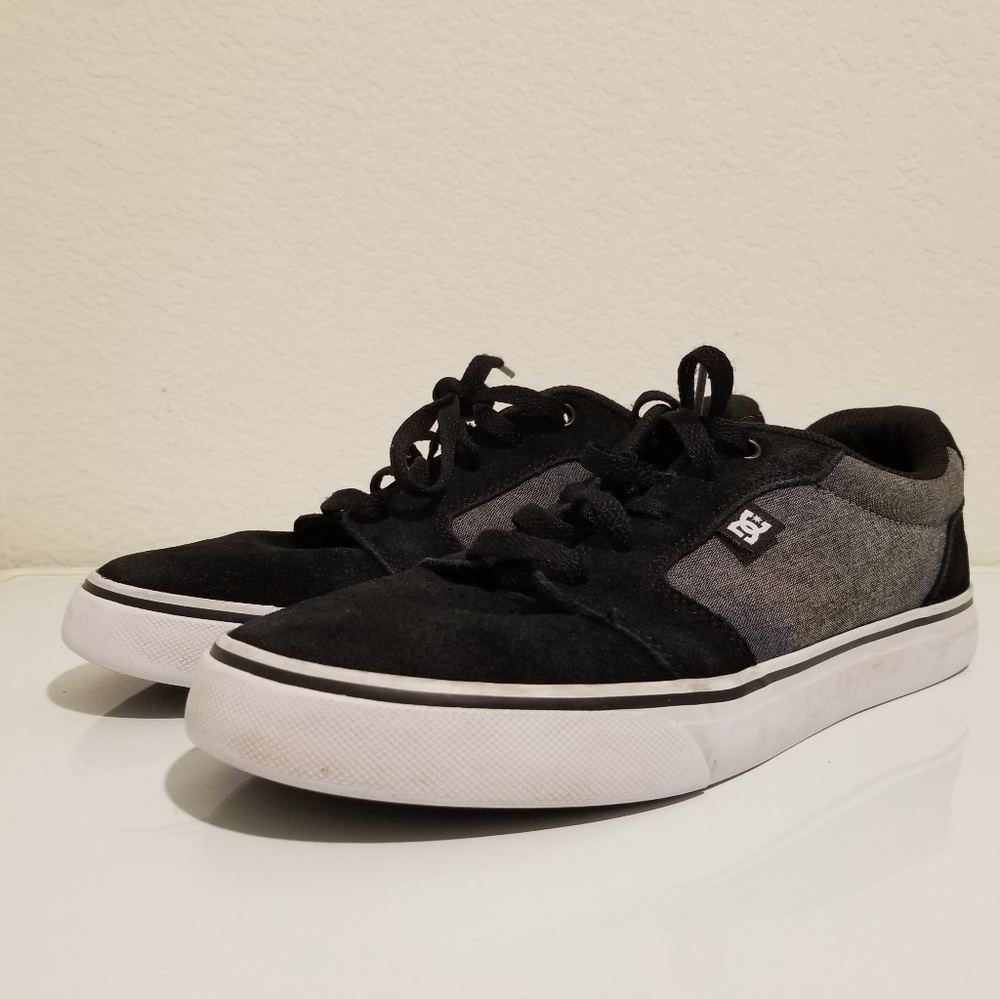 DC Skate Shoes Anvil Grey/Black/White Men Size 8.5